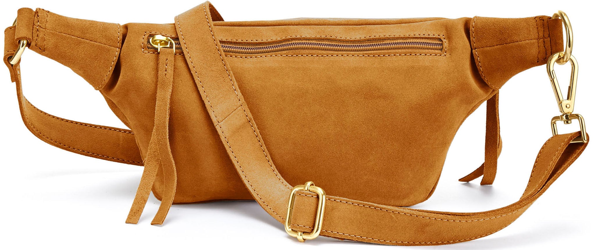 Elbsand Bauchtasche »Umhängetasche« aus Leder, Brusttasche, Schultertasche, Crossbody Bag