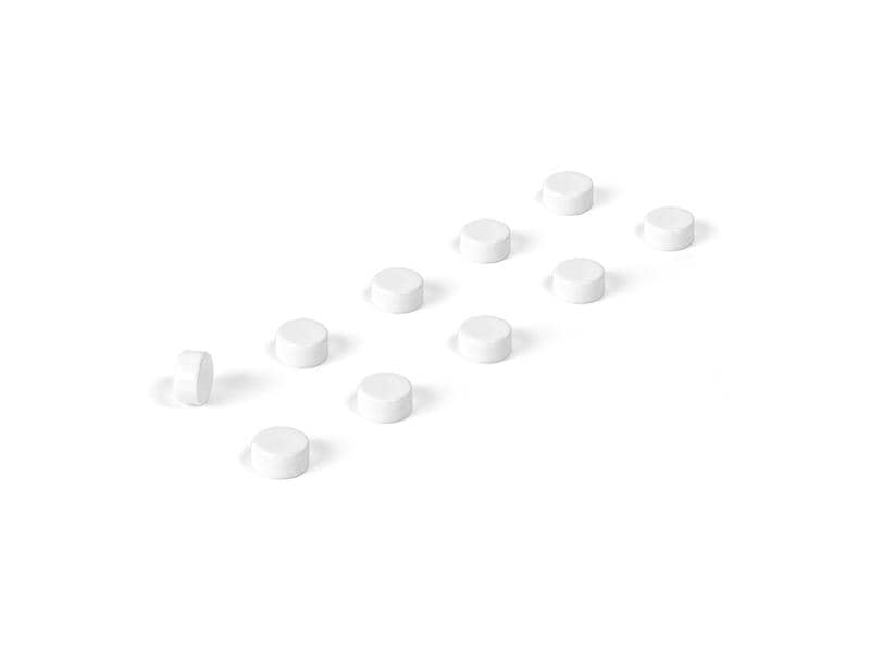 Trendform Haftmagnet Steely 10er Set , Weiss Magnete für Ihre Notizen