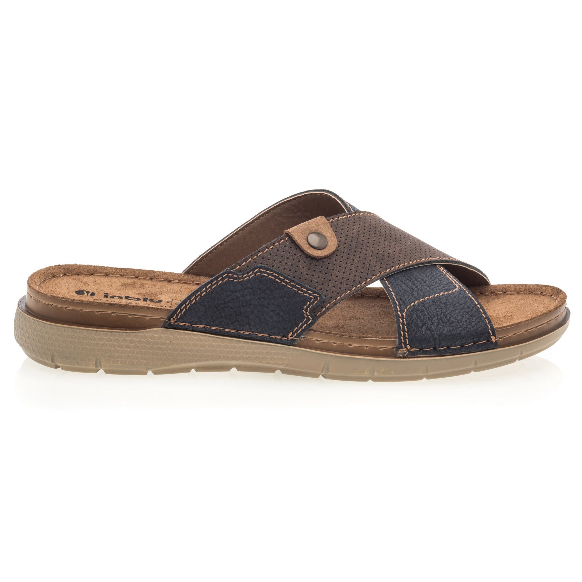Mules Homme bleu marine
