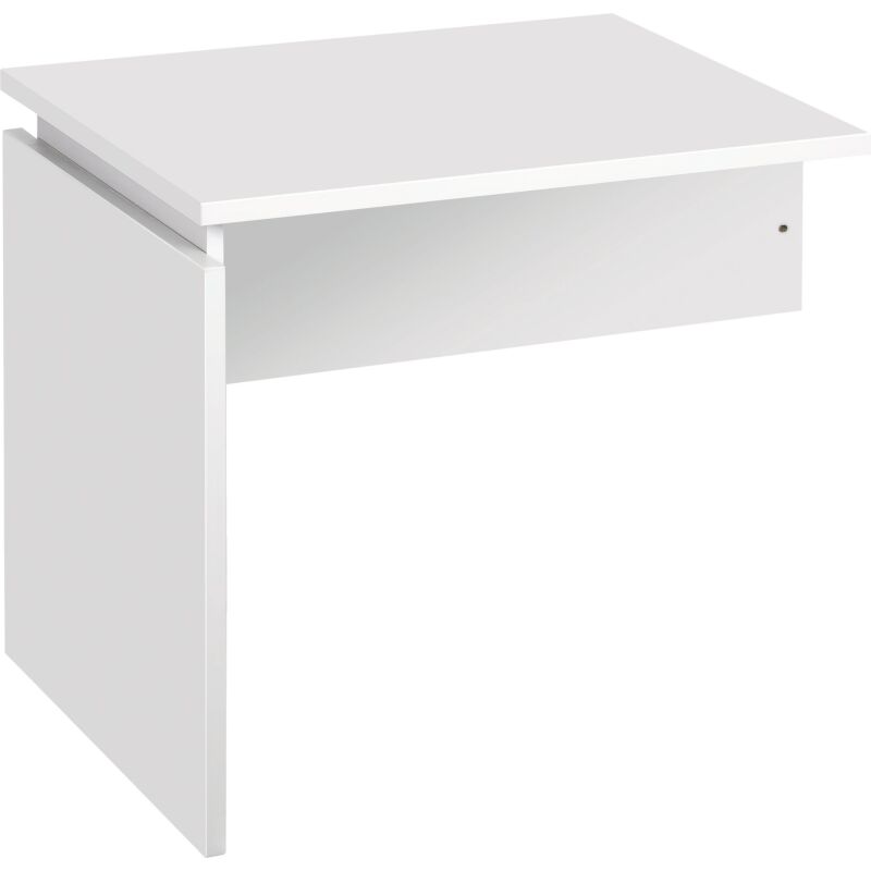 Retour bureau suspendu réglable en hauteur plateau blanc L 80 x P 60 cm Intuitiv'