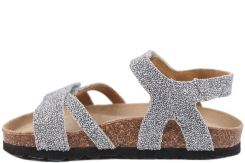 SOFIE SCHNOOR GIRLS SØLV GLIMMER SANDAL