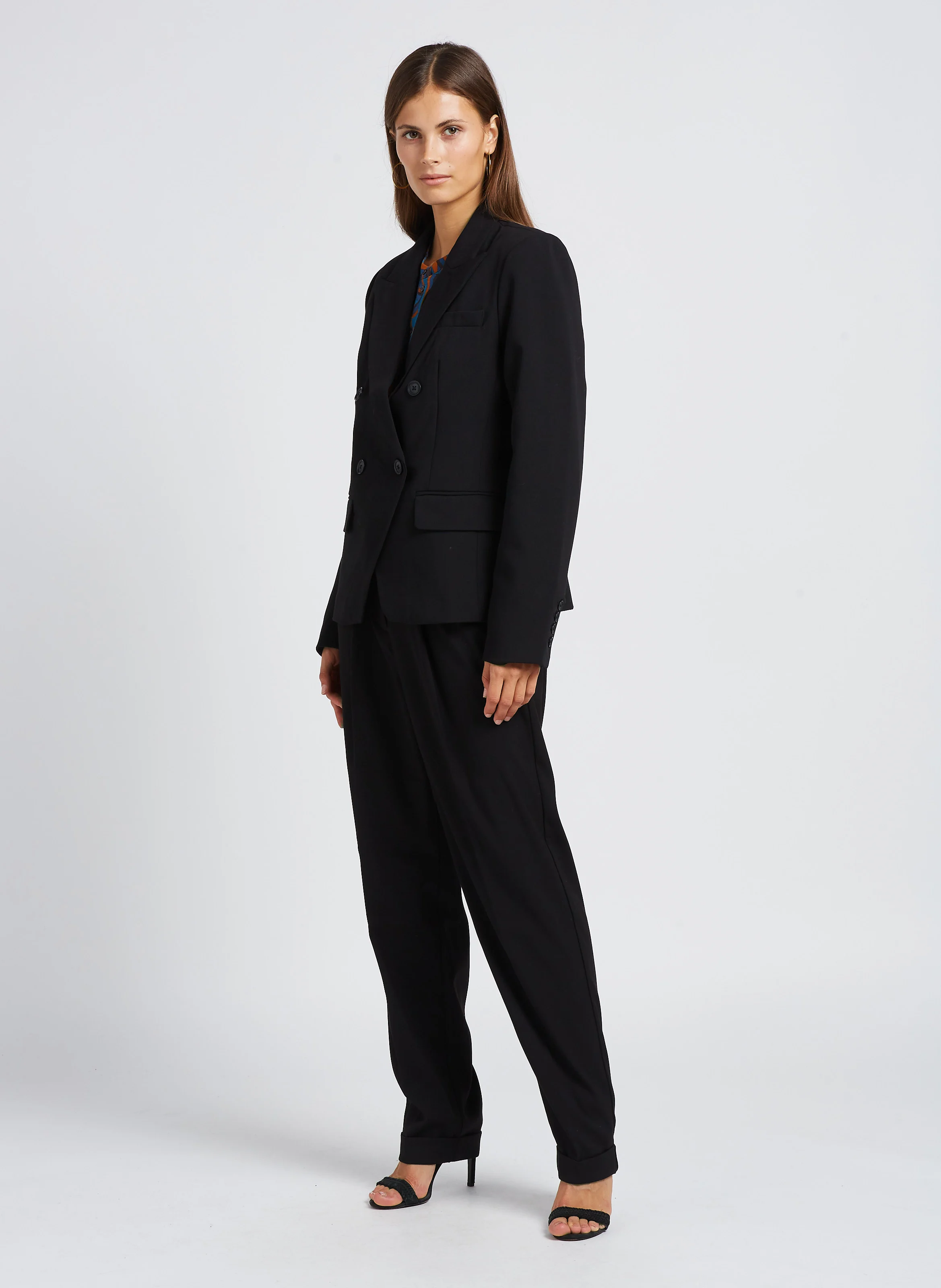 SARINA - Pantalon large| Noir