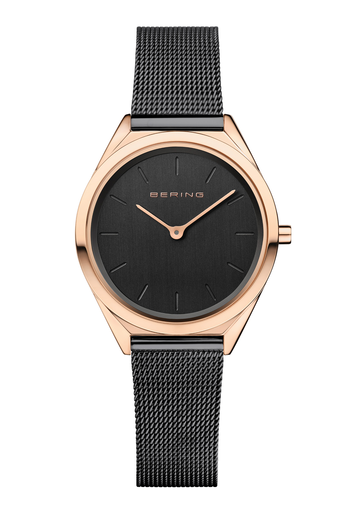 BERING Damenuhr Ultra Slim 4.8 Schwarz 17031-166