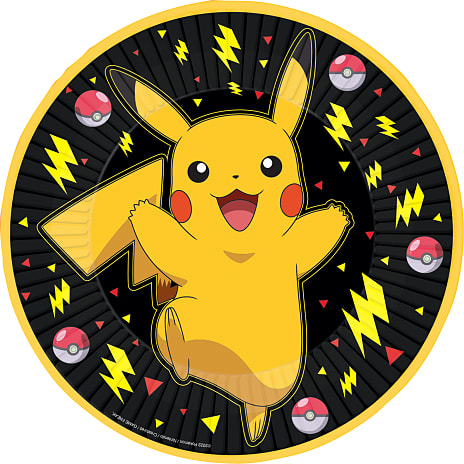 Pokémon paptallerken Ø:23 cm 8-pak
