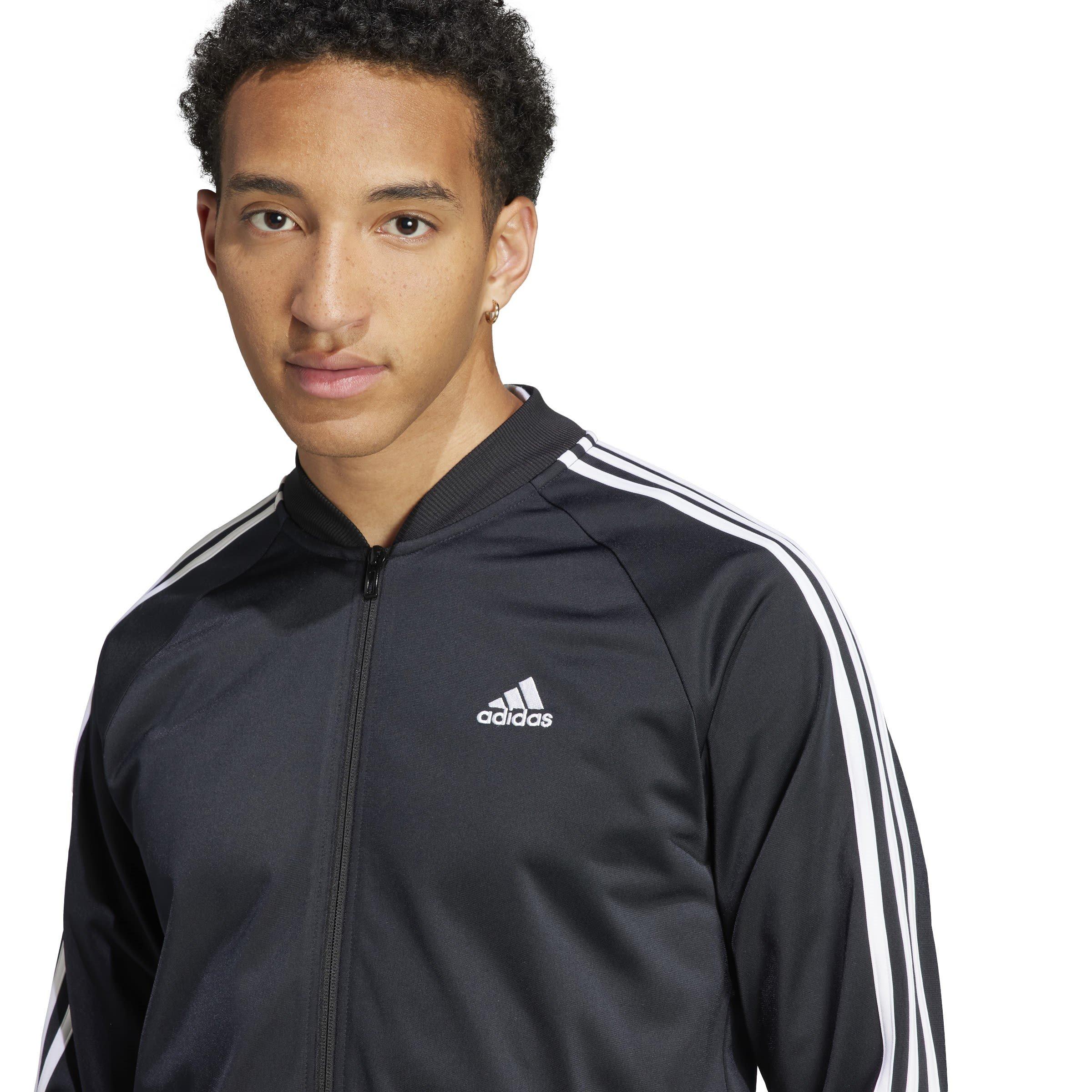 adidas Essentials Woven 3 Stripes Track Jacket Mens