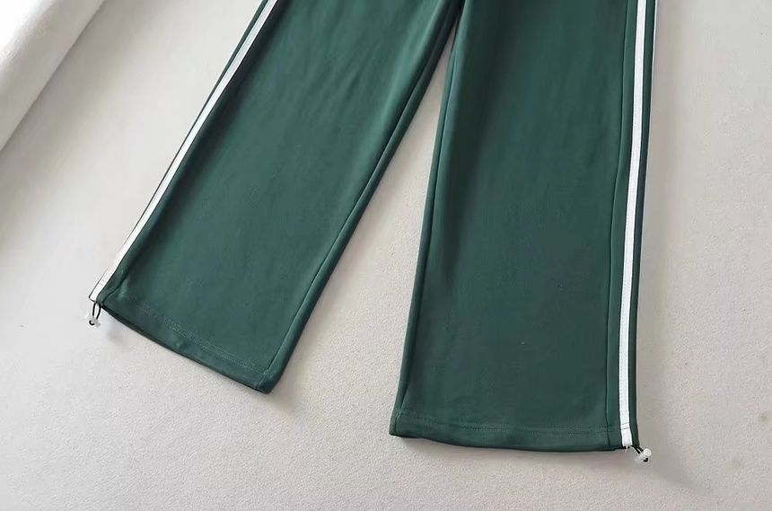 Florentine - Wijde joggingbroek met trekkoord en letters