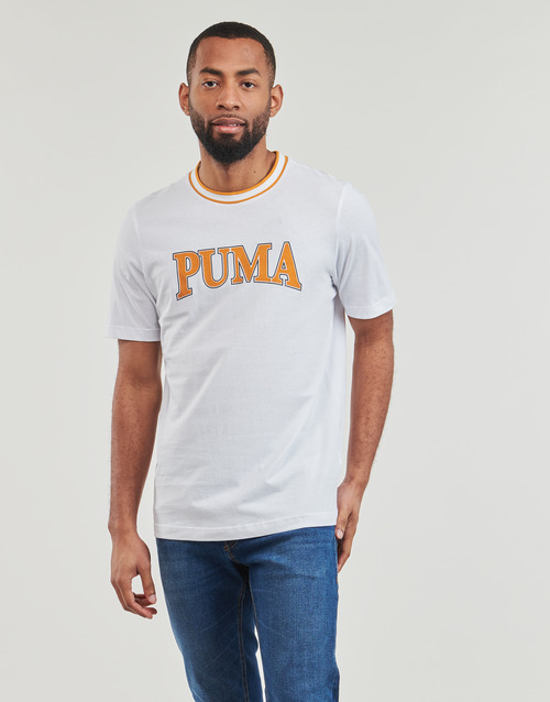 Puma - PUMA SQUAD BIG GRAPHIC TEE - Blanc