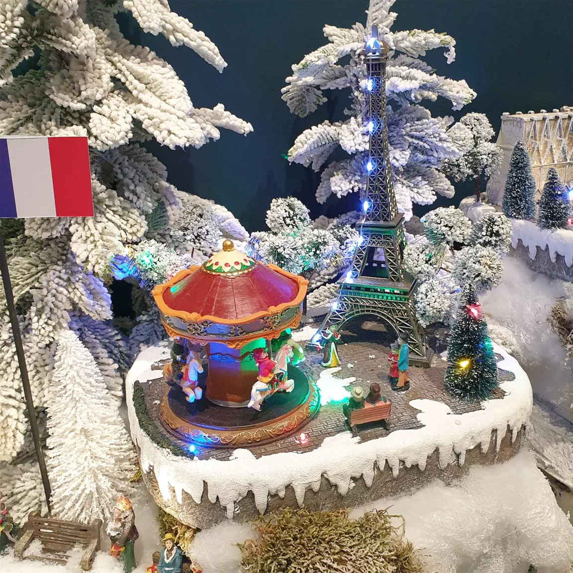 Scène de vie illuminée et musicale Paris