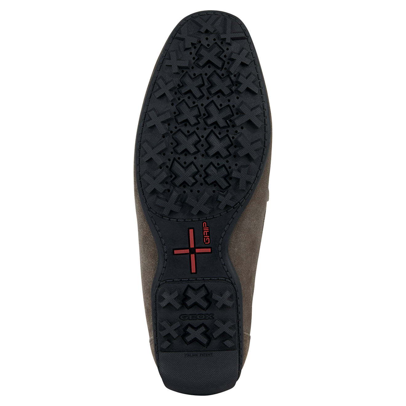 Geox Mocassins en Velours de Cuir Kosmopolis taupe