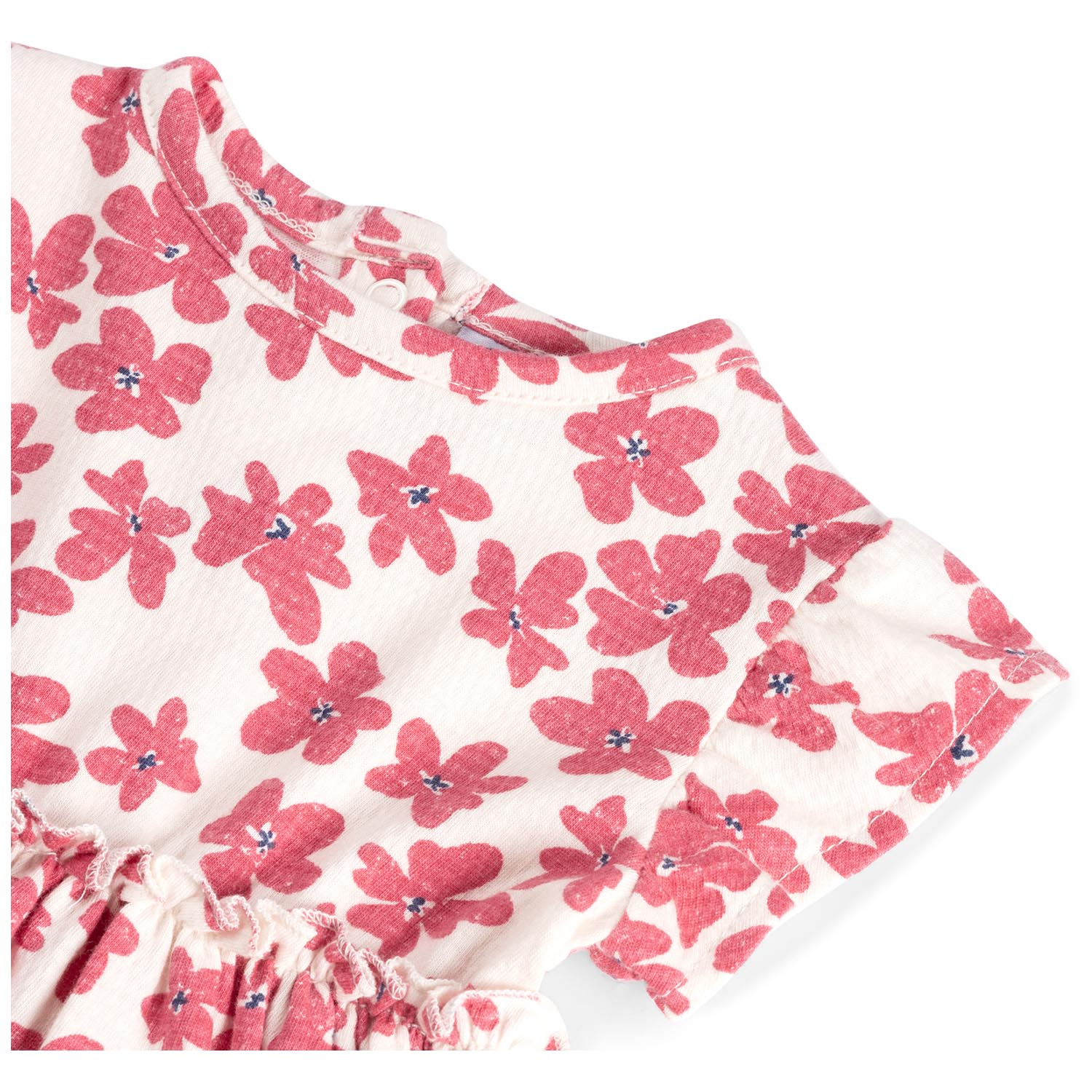 Prénatal baby jurk korte mouwen bloemen multi
