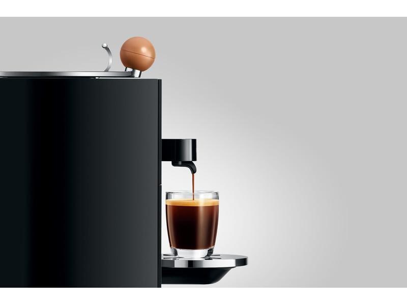 JURA Kaffeehalbautomat ONO Schwarz Eintassenmaschine mit modernster Brühtechnologie