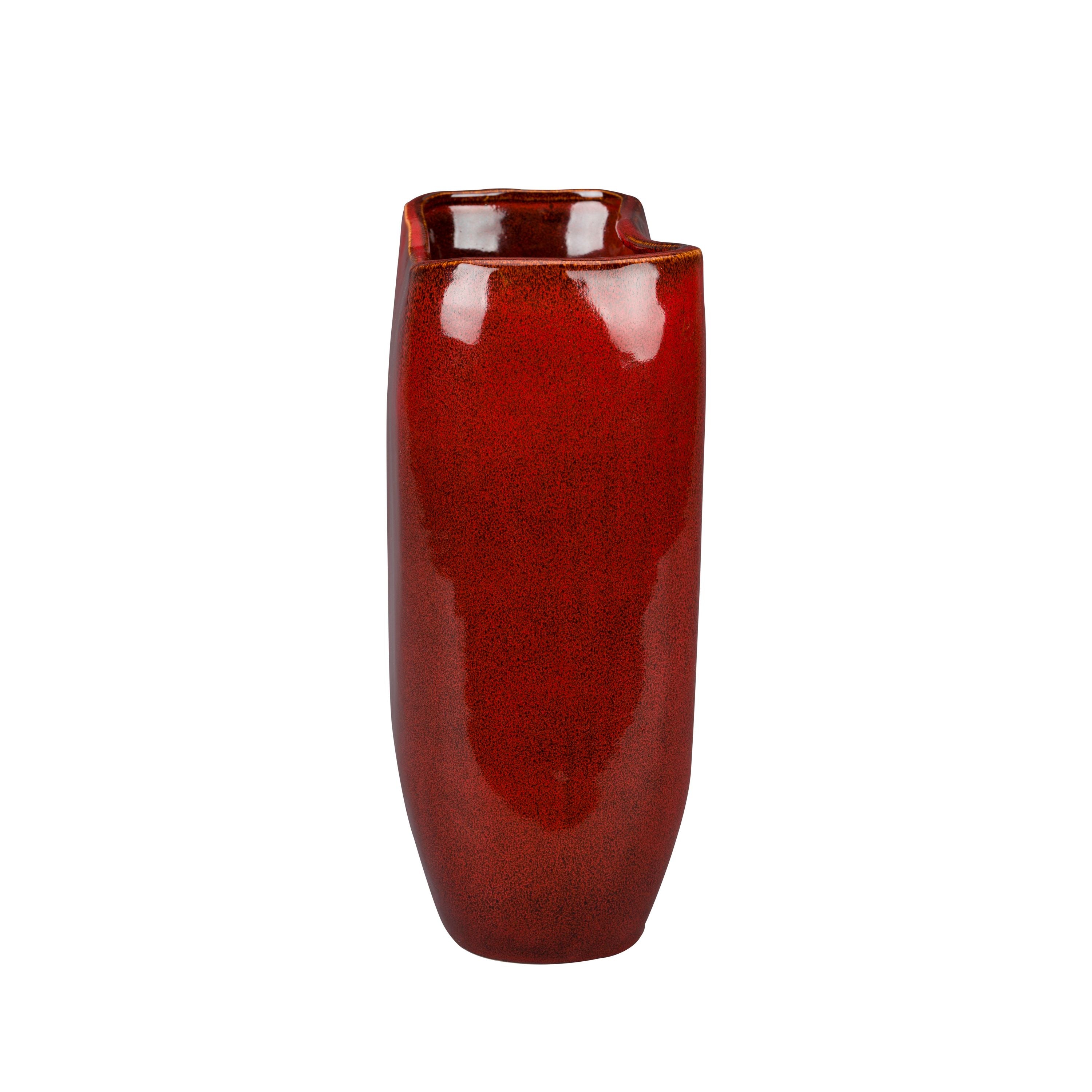 Dutchbone Edna Vaas 24 cm Rood