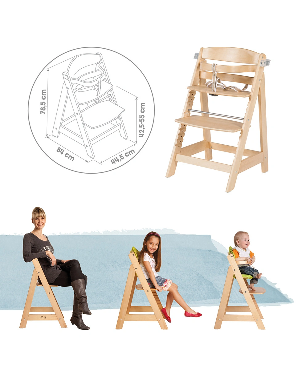 Treppenhochstuhl SIT UP CLICK & FUN (Farbe: natur)