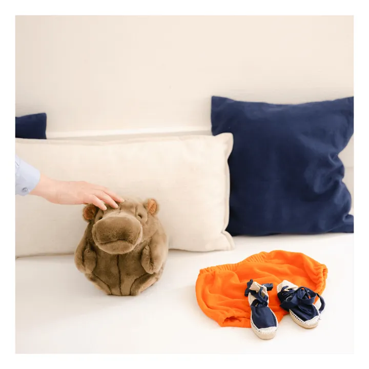 La Pelucherie Peluche Roodoodoo Pipo l'Hippo | Marron