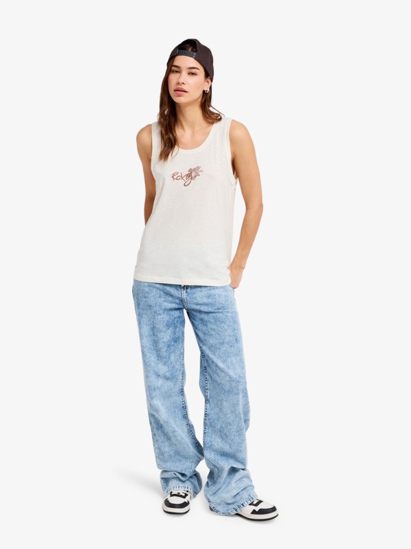 Dream Oasis Débardeur Blanc Femme