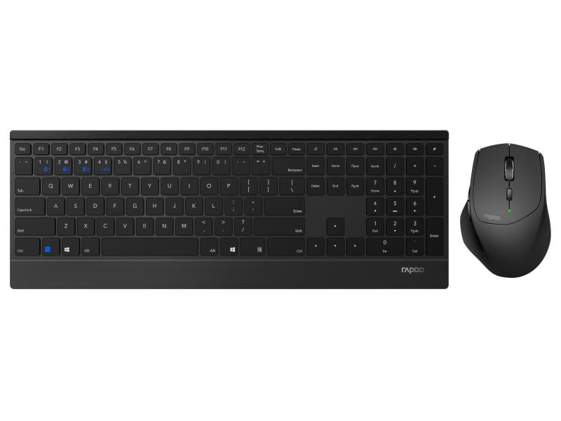 Rapoo Tastatur-Maus-Set 9500M Kabelloses Maus-Tastatur-Set