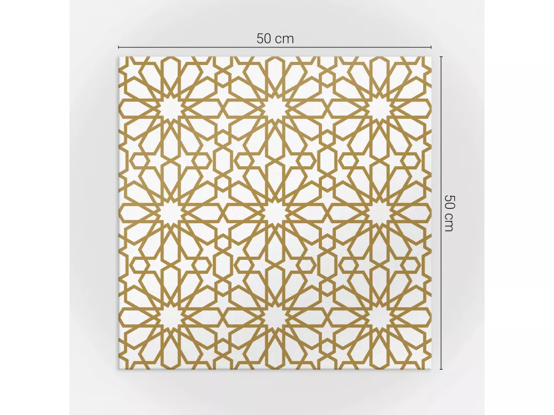 Panneaux muraux autocollants en vinyle imperméable - 4 x 50 x 50 cm - Motif géométrique avec étoiles
