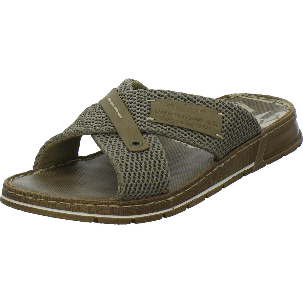 Rieker Pantoletten Herren taupe
