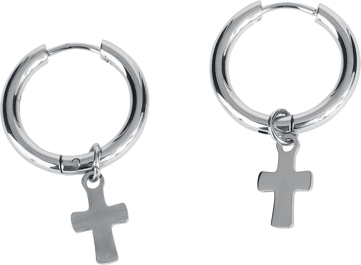 Créoles Croix | etNox Boucles d'oreilles