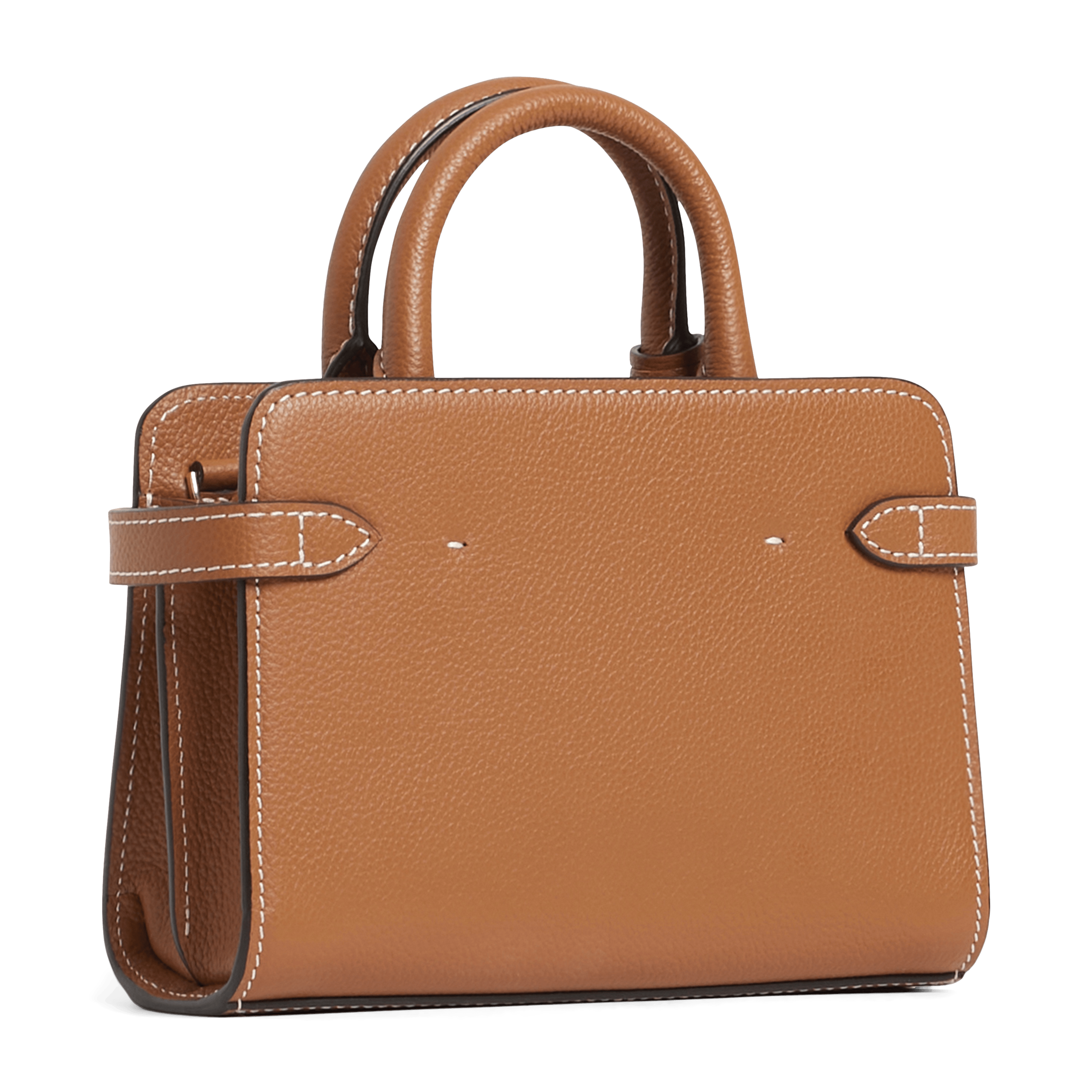 EMILIE - Sac bandoulière en cuir grainé| Marron