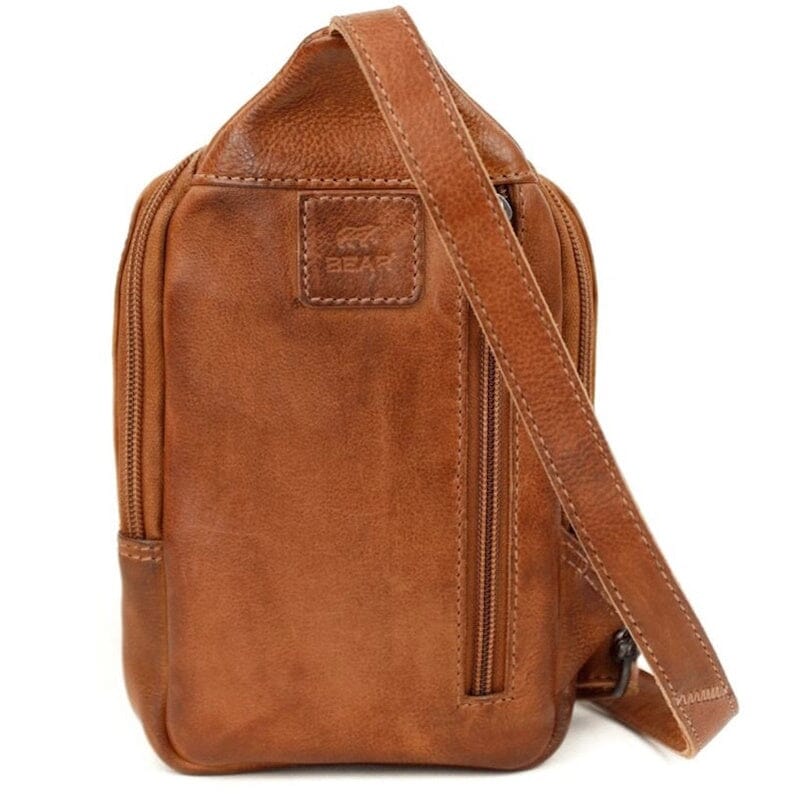 Bear Design Crossbody Tas Katinka Cognac