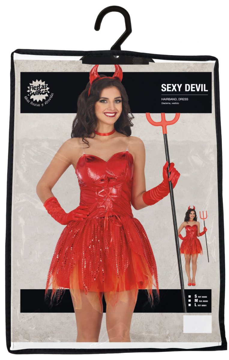 Halloween Jurk Rood Dames Sexy Duivel