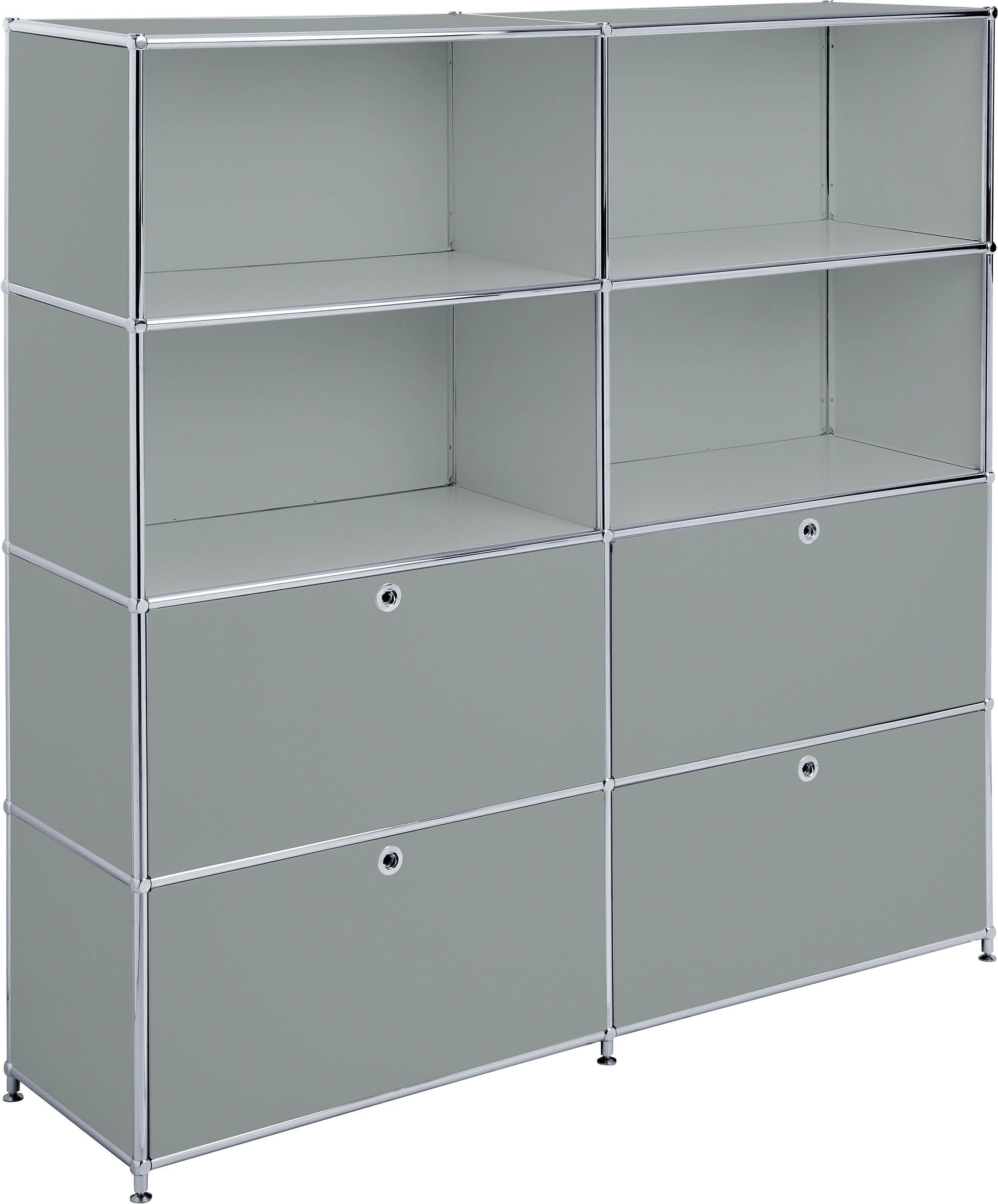 FLEXCUBE Regal - Grau / B: 152.0 cm x T: 40.0 cm x H: 155.5 cm