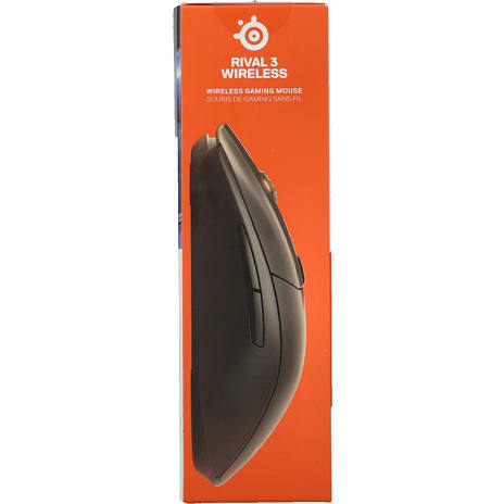SteelSeries Rival 3 Wireless - mus - 2.4 GHz, Bluetooth 5.0 - mat sort