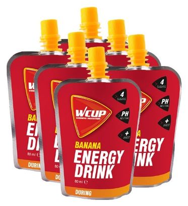 Wcup Energy drink  Banane 80 ml (5 1 gratuit)