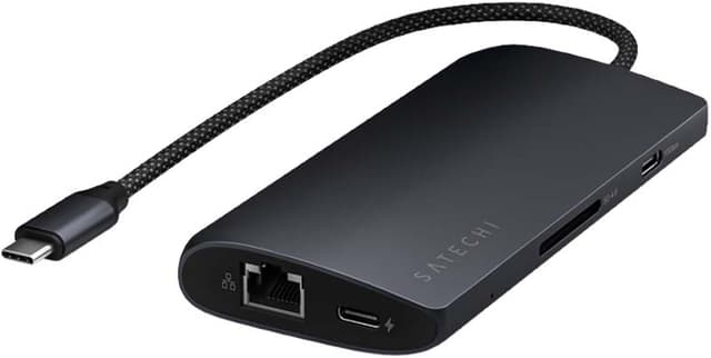 Satechi USB-C 8K Ethernet V3 Multiport USB-hub (Midnight)