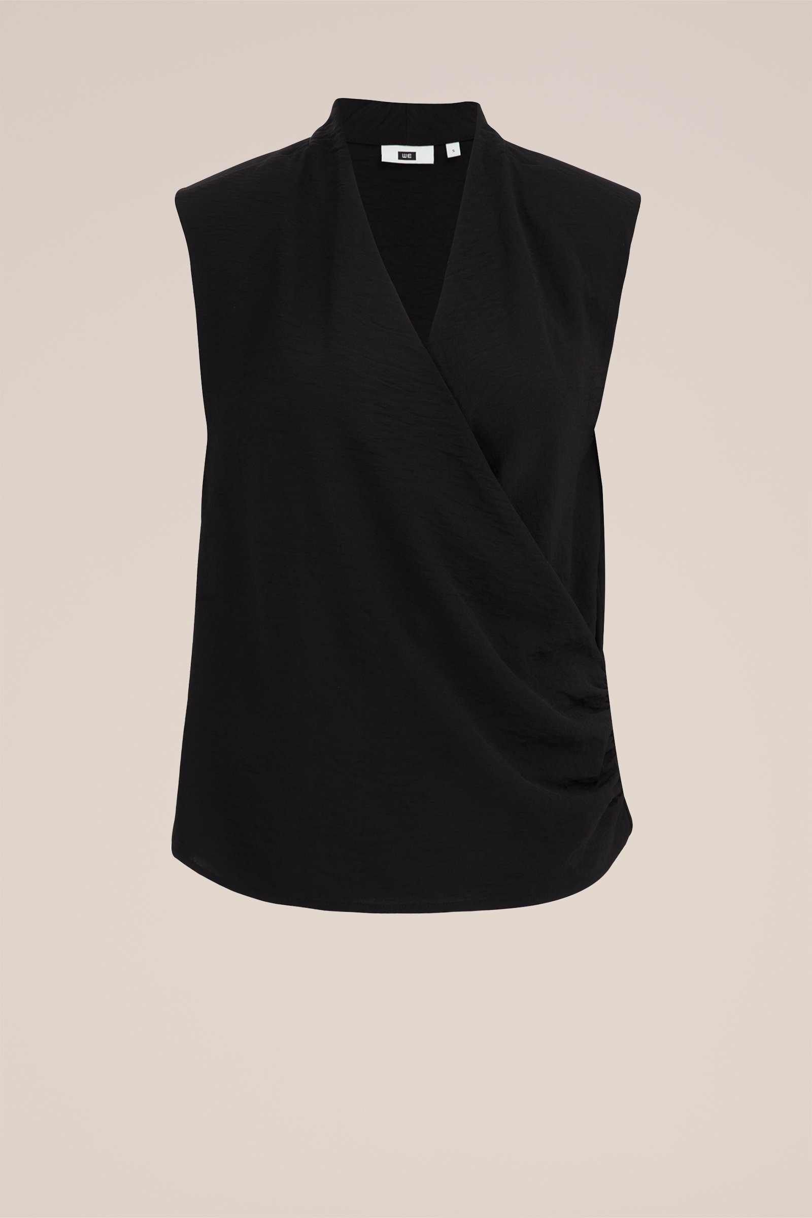 overslagtop WE Fashion Zwart