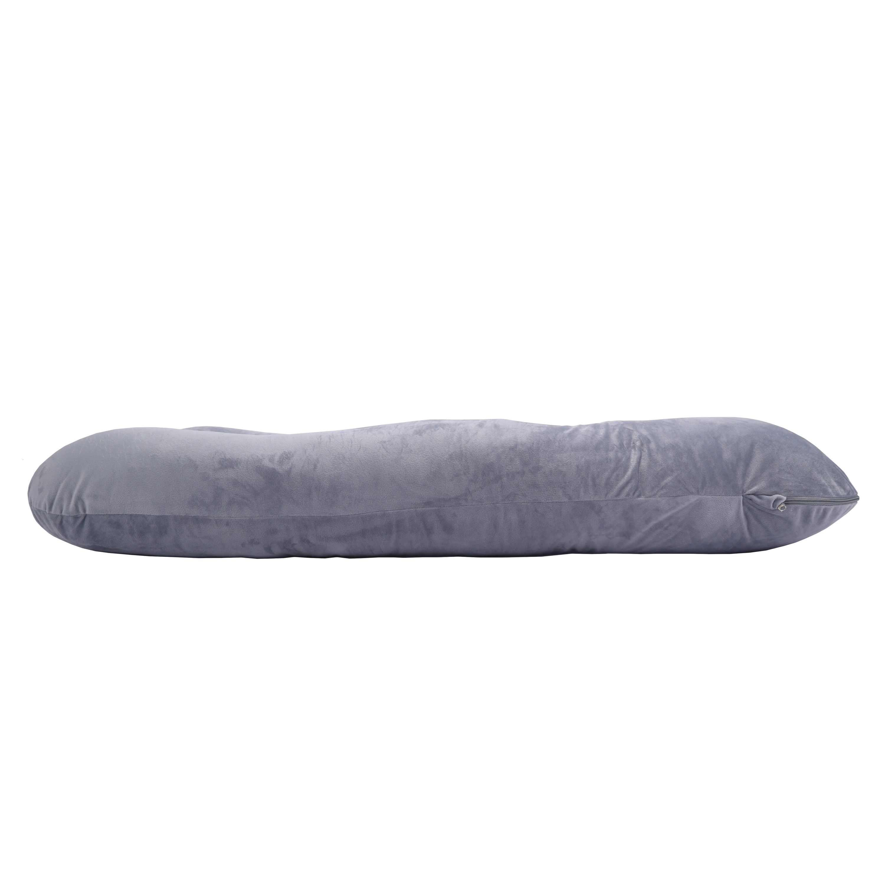 Schwangerschaftskissen Stillkissen U-Form 140 x 70 cm grau