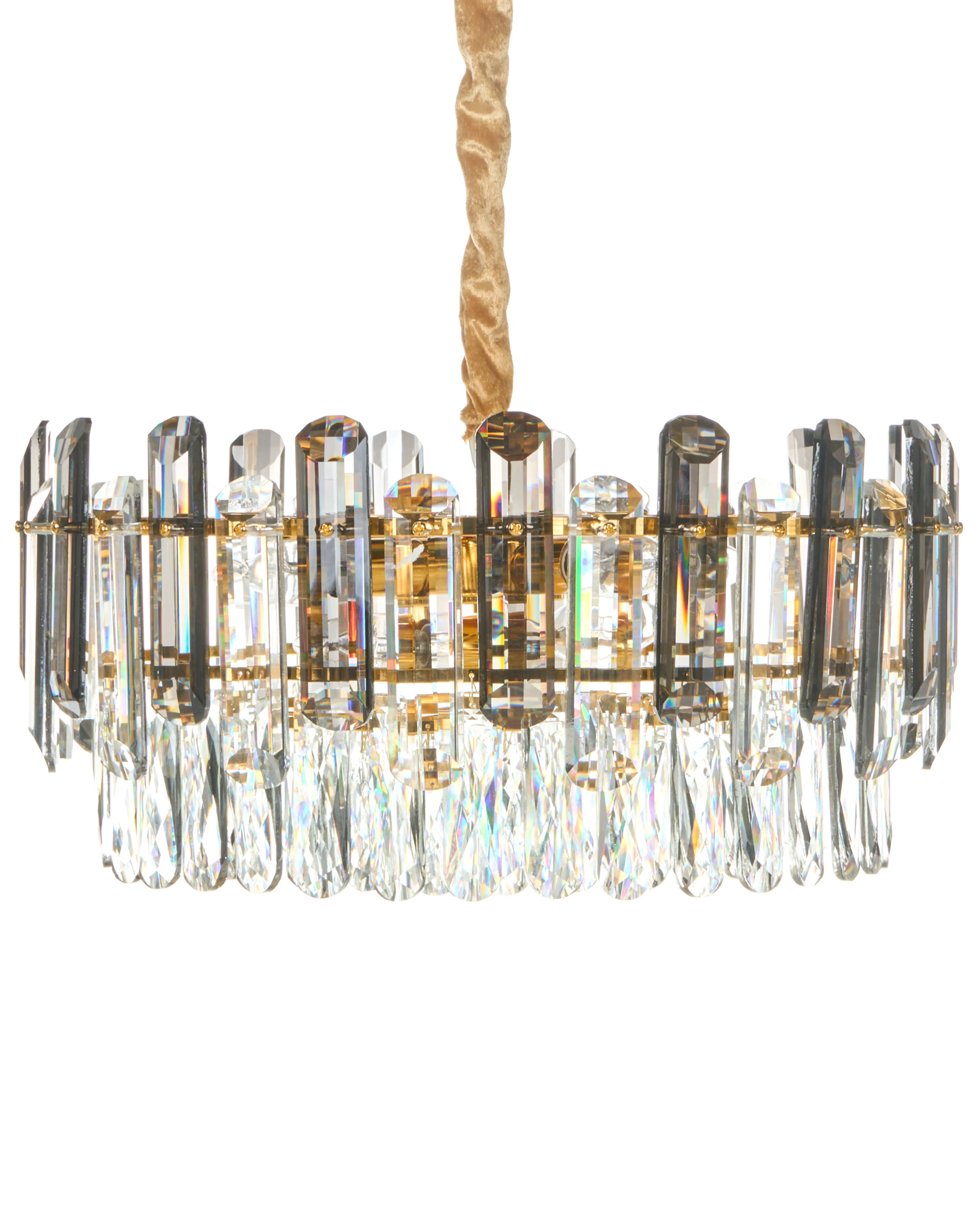 Kroonluchter MANTARO Glas Goud