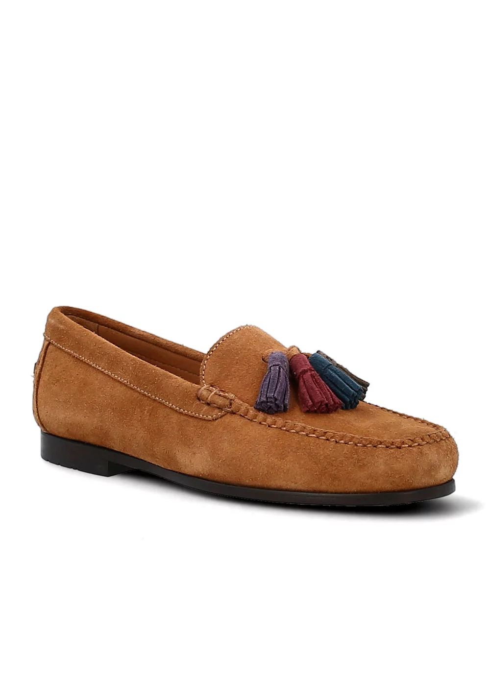 MOCASSIN P.4 TASSEL VELOURS CAMEL