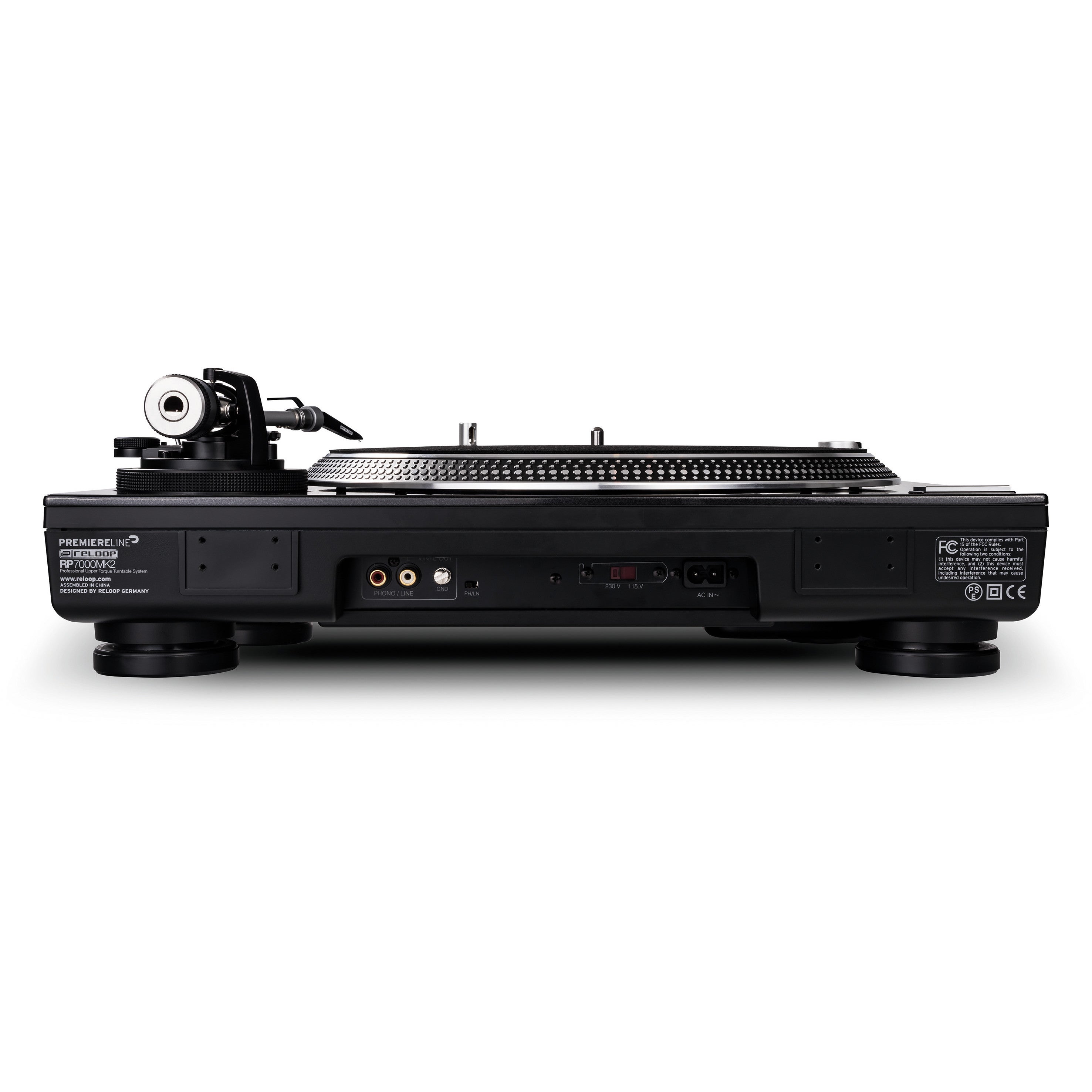 Reloop RP-7000 MK2 Deep Black DJ-draaitafel
