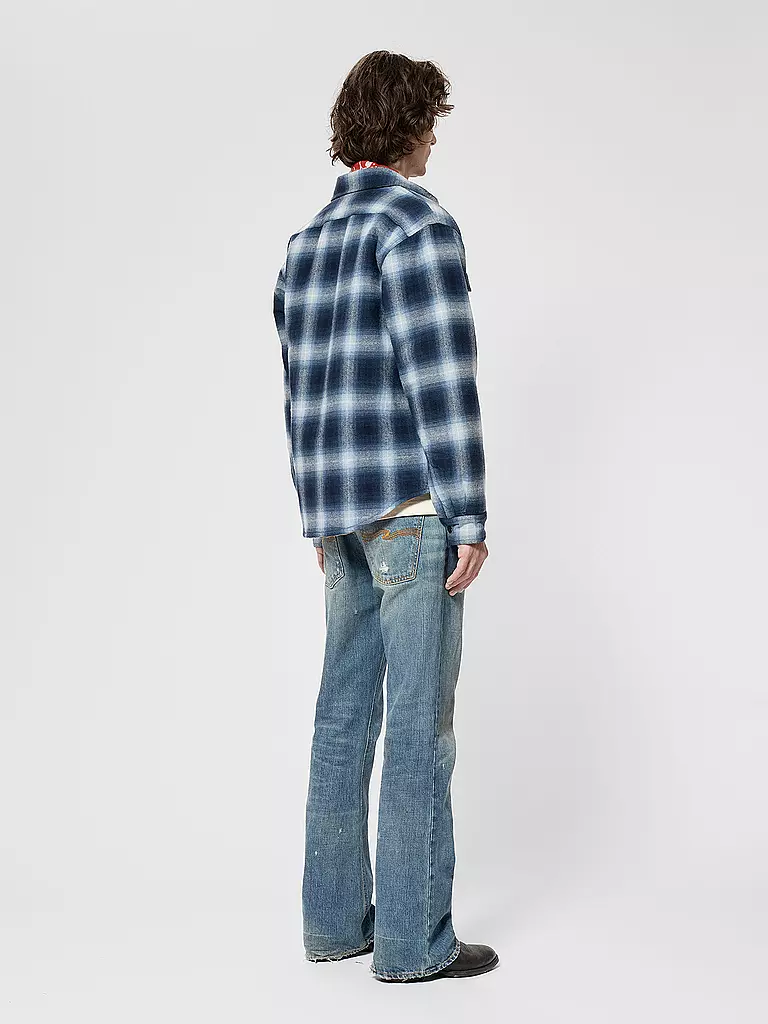 NUDIE JEANS Overshirt GLENN blau