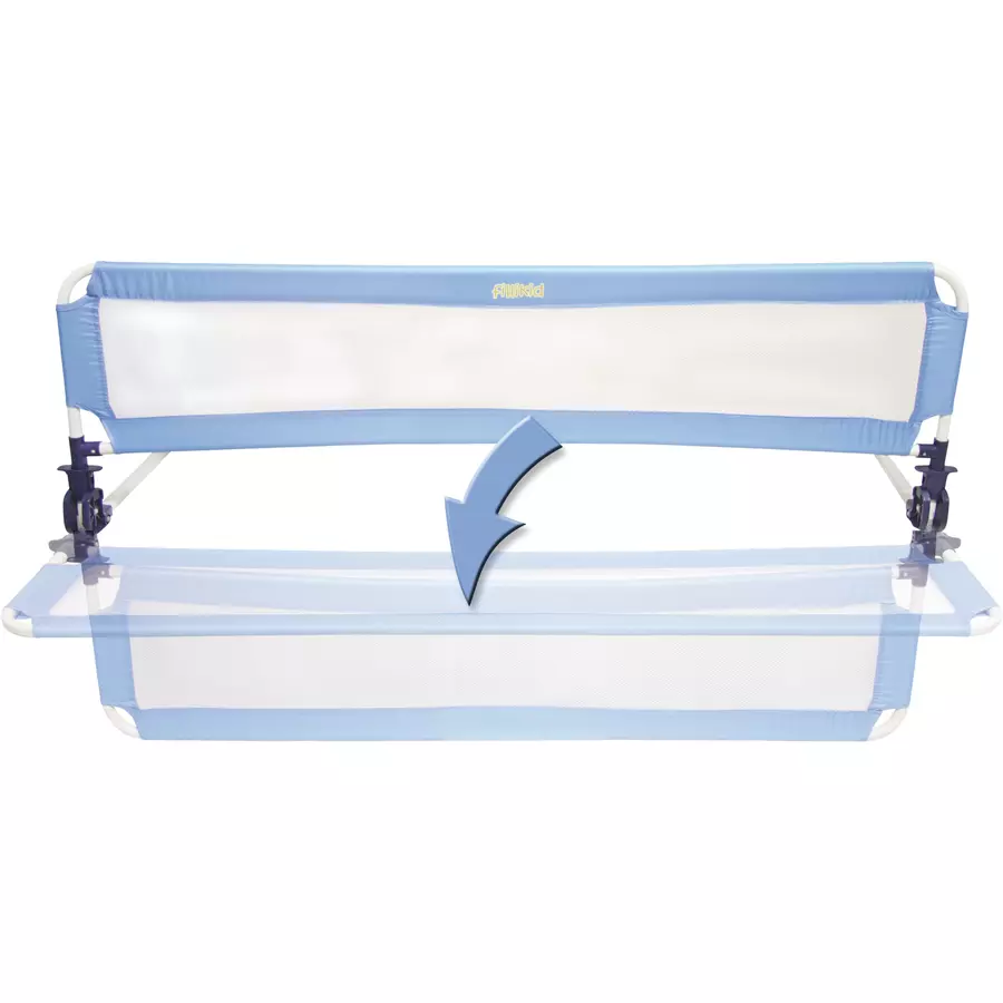 fillikid Bettgitter Alex 135 cm für Standard- und Boxspringbetten Grau