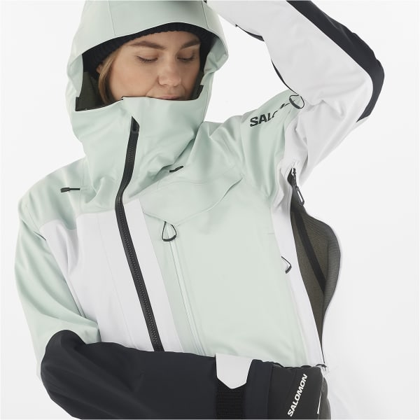 Veste de ski SALOMON MOON PATROL GORE-TEX JKT W MISTY BLUE/WHITE