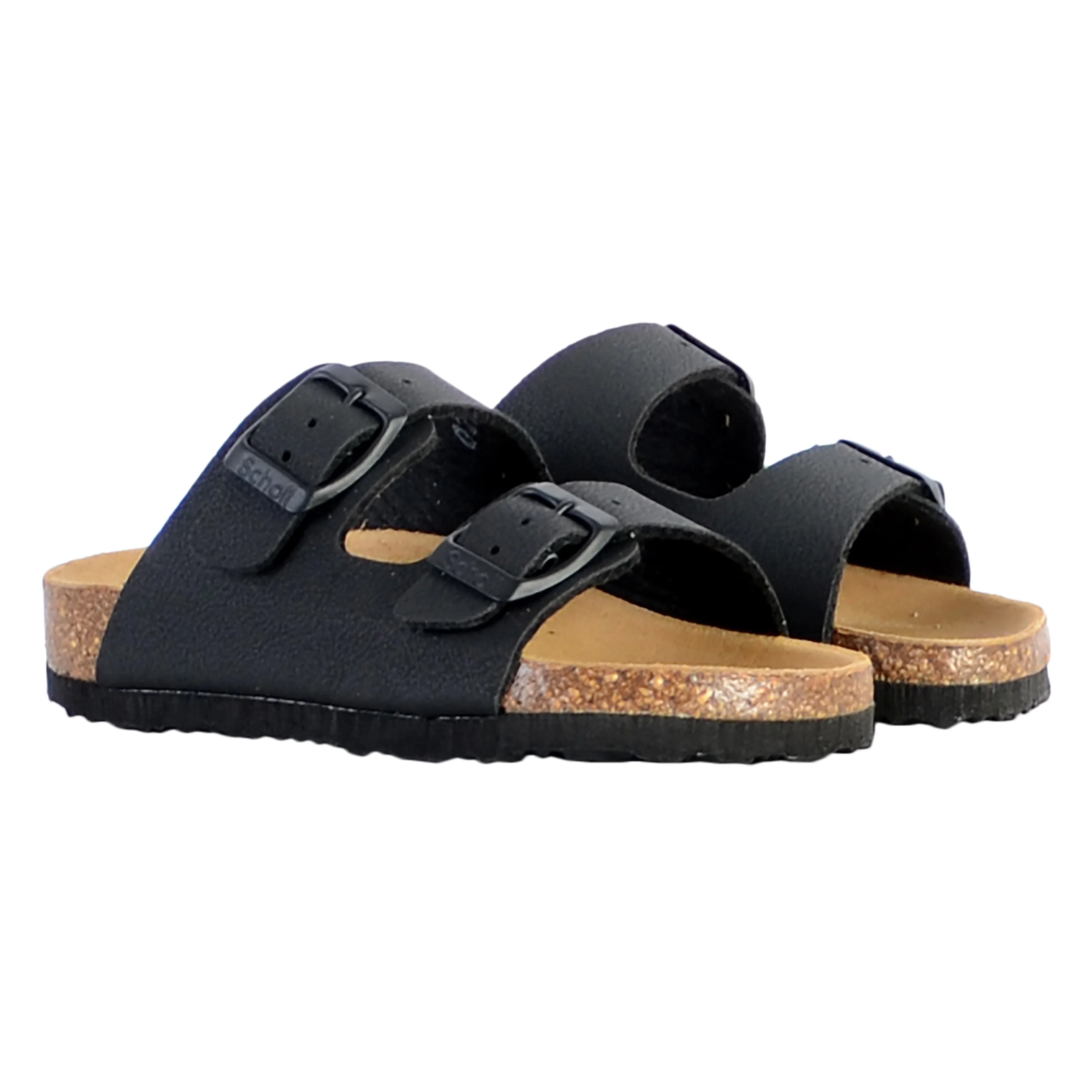 Mules cuir enfantalex | Noir
