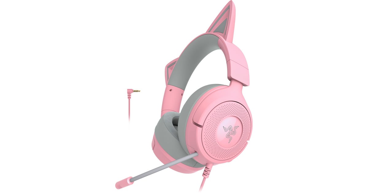 RazerKraken Kitty V3 X Quartz over-ear gaming headset  (Roze/grijs)