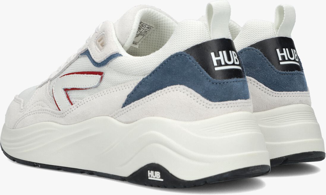 HUB witte hub lage sneakers glide-z men
