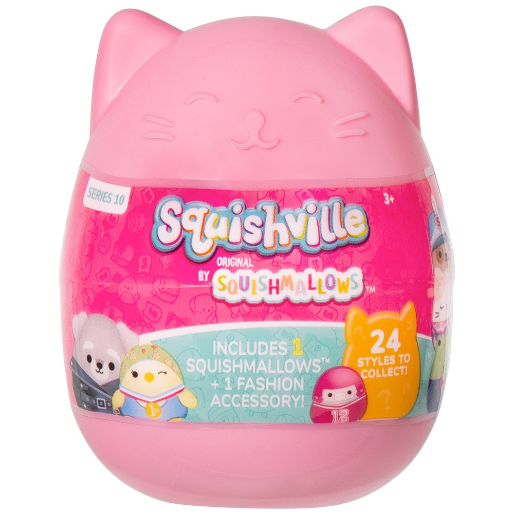 Squishville von Original Squishmallows Serie 10 Überraschungs-Plüschtier-Sortiment (5 cm)