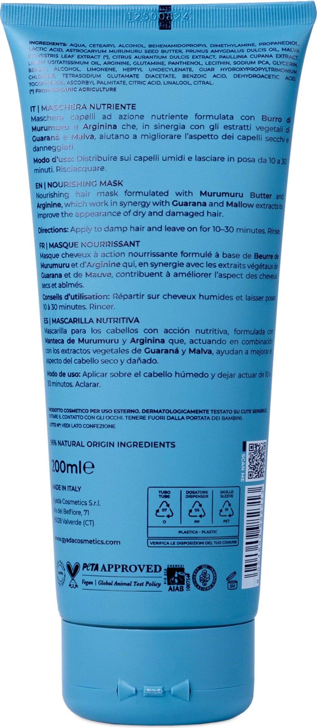 GYADA Cosmetics  Nährende & Restrukturierende Haarmaske, 200 ml