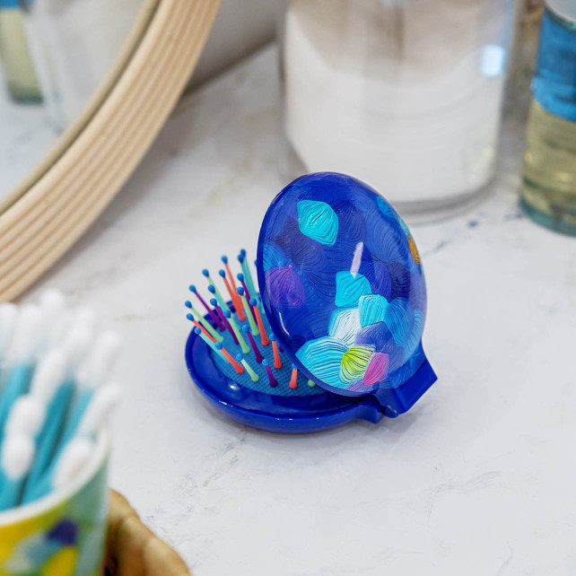 Brosse à cheveux avec miroir - Lady Retro