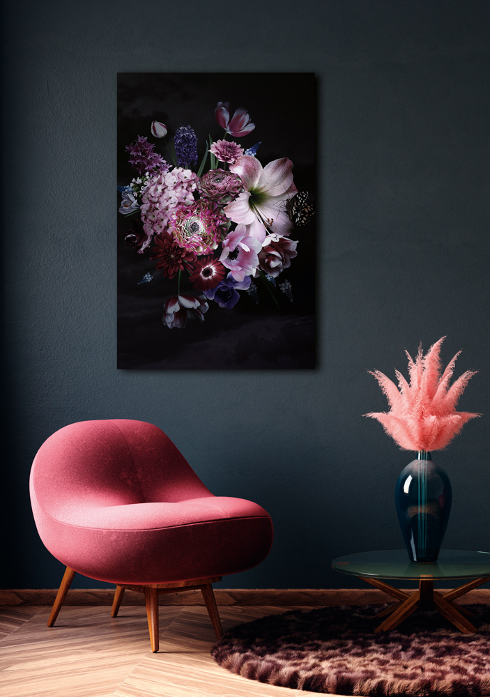 Akustikbild BLÜTENBOUQUET I 80x120cm, 7kg