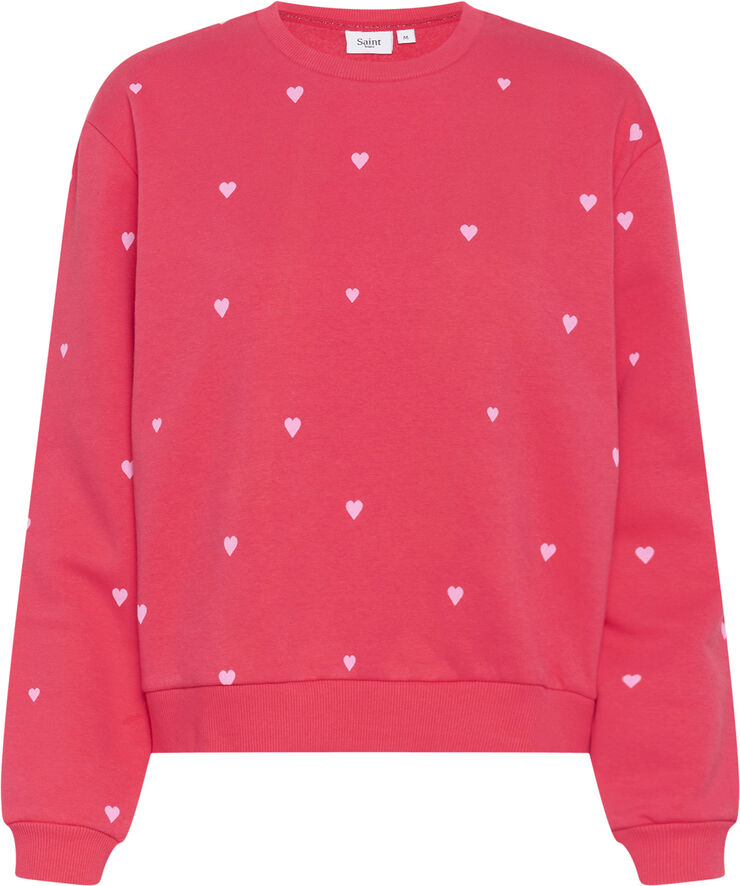 Saint Tropez DagnaSZ Sweatshirt Viva magenta bonbon harts