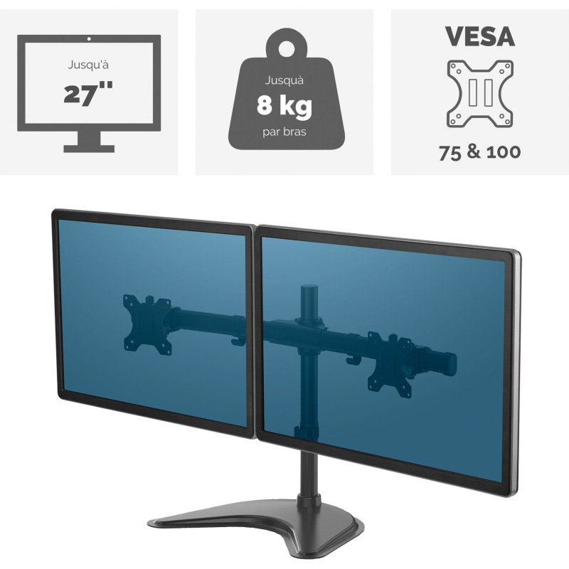 Bras support-écran double Seasa Fellowes