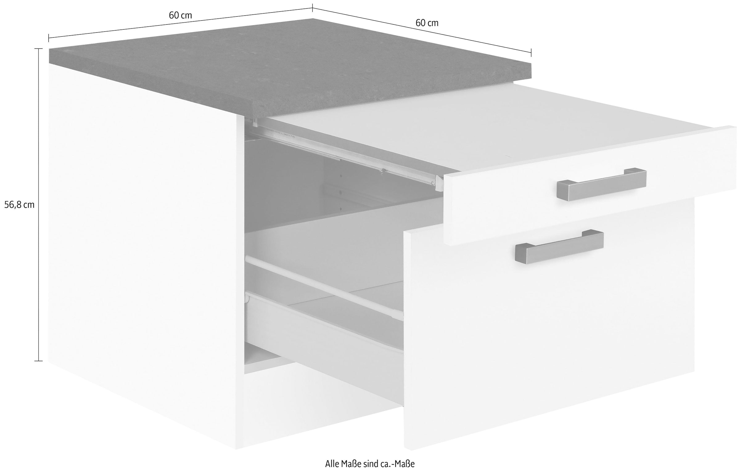 OPTIFIT Unterschrank »Elm« für Waschmaschine oder Trockner, Breite 60 cm