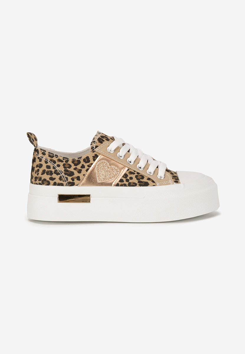 Baskets à plateforme leopard Anasty