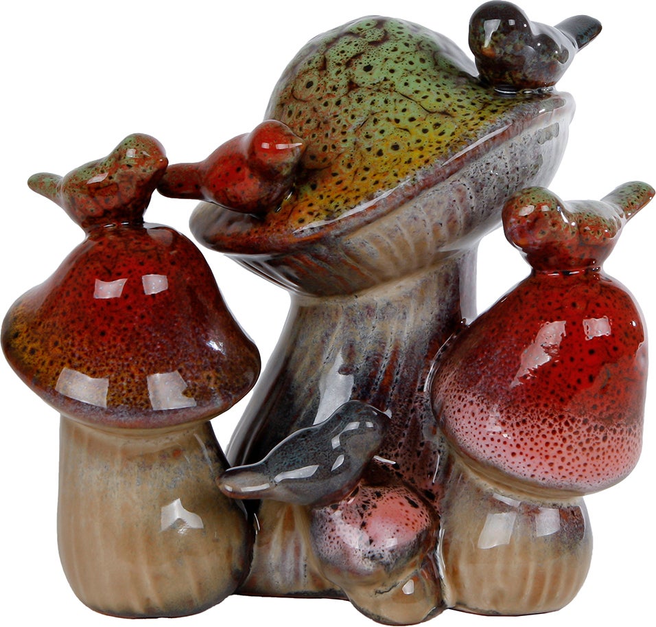 Beeld Forest bruin / rood 16 x 11 x 15 cm